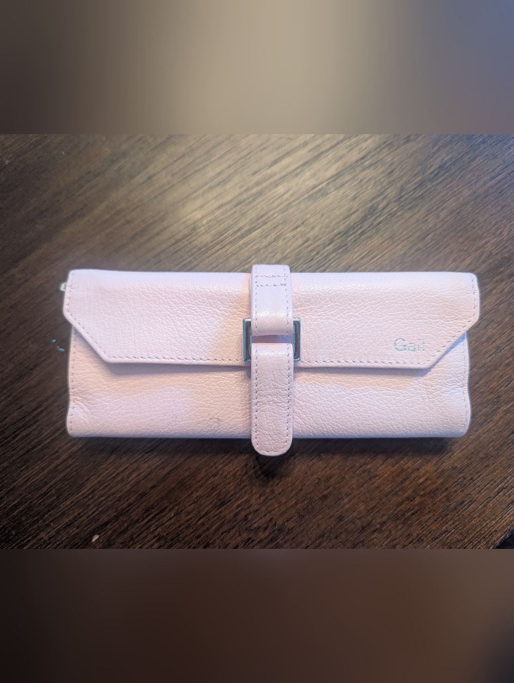 Tiffanys Light Pink Leather Strap Jewelry Holder